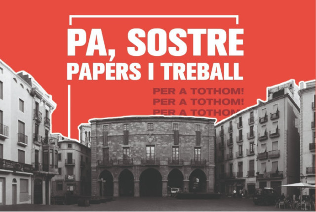 Manresa contra el racisme: pa, sostre, papers i treball